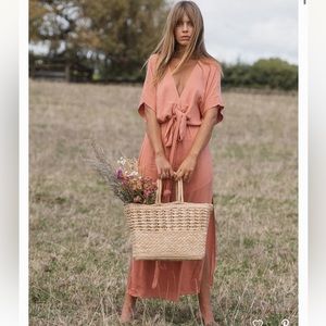 NWT! Melody Maxi Dress - dusty rose